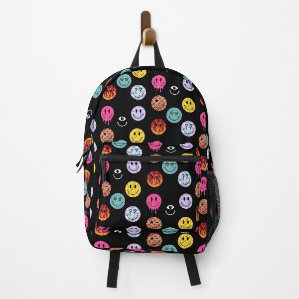 Item preview, Trippy Melting Smiley Faces Aesthetic Pattern designed and sold by MOONE FLOWER.