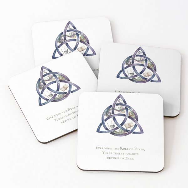 Item preview, Rule Of Three Watercolour Celtic Triquetra designed and sold by made by Golightly x.