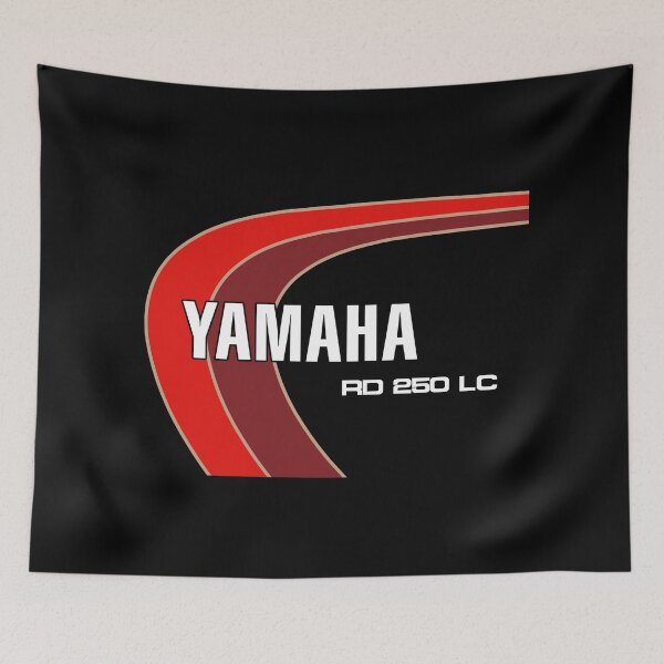 Item preview, Yamaha RD250LC Mars Bar Black Red Classic Two Stroke Motorcycle designed and sold by itsperfectfor.