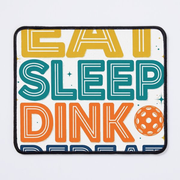 Item preview, Pickleball Shirt Eat Sleep Dink Repeat Funny Retro Typography Gift designed and sold by DinkLifeCo.