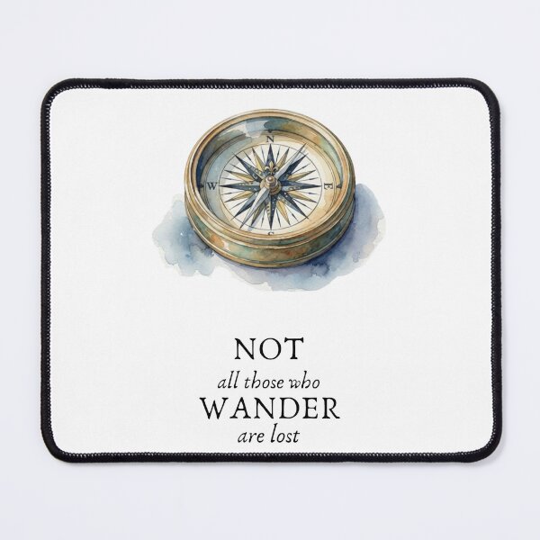 Item preview, Not All Those Who Wander Are Lost Watercolour Compass designed and sold by made by Golightly x.