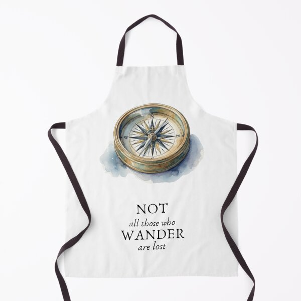 Item preview, Not All Those Who Wander Are Lost Watercolour Compass designed and sold by made by Golightly x.
