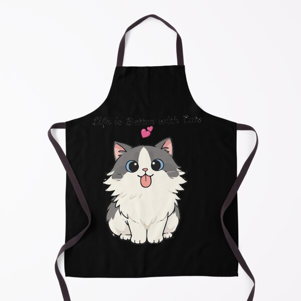 Item preview, • Cute Kawaii Fluffy Cat Chibi Cartoon Illustration designed and sold by Azmatdesigner.