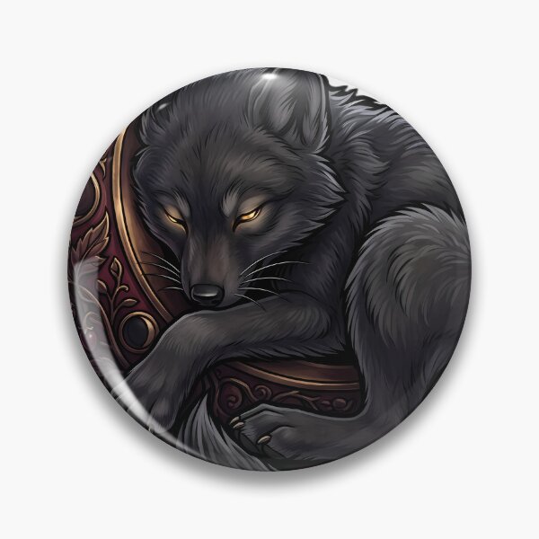Item preview, Gothic Shadow Wolf Cub Carved Bronze Lunar Orb designed and sold by IllumeInk.
