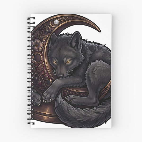 Item preview, Gothic Shadow Wolf Cub Carved Bronze Lunar Orb designed and sold by IllumeInk.