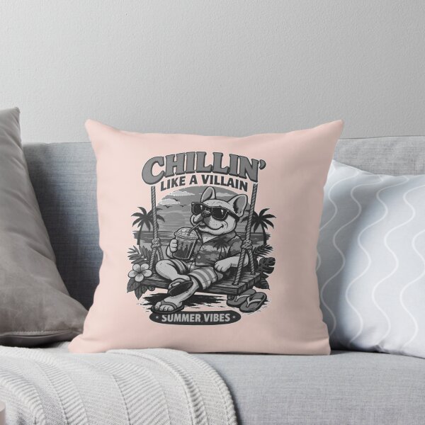 Item preview, French Buldog drink coffee on swing designed and sold by DIGOR shop.