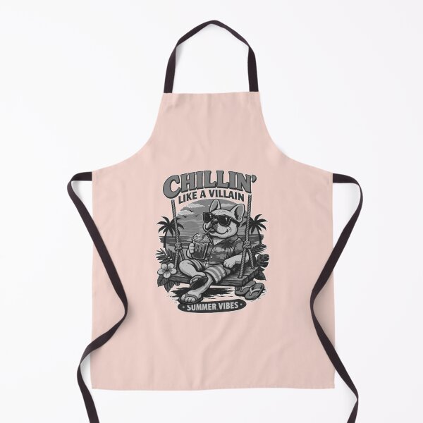Item preview, French Buldog drink coffee on swing designed and sold by DIGOR shop.