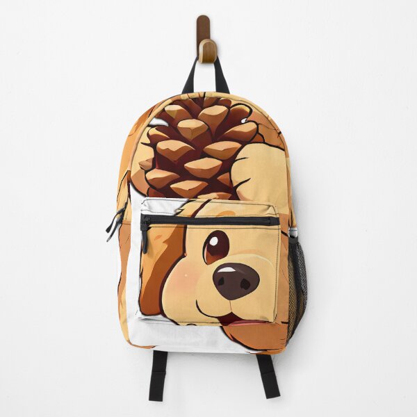 Item preview, Cute Golden Retriever Puppy Hugging Autumn Pinecone designed and sold by pumsquare.