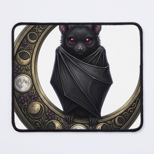 Item preview, Gothic Bat Carved Pewter Harvest Moon Cocoon designed and sold by IllumeInk.