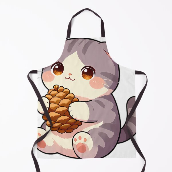 Item preview, Cute Scottish Fold Kitten Hugging Autumn Pinecone designed and sold by pumsquare.