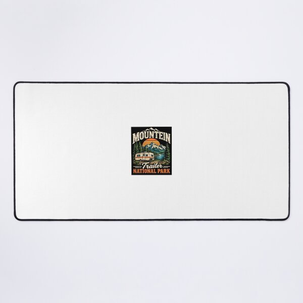 Item preview, Mountain Trailer National Park – Vintage Camping Adventure designed and sold by MalickaArt.