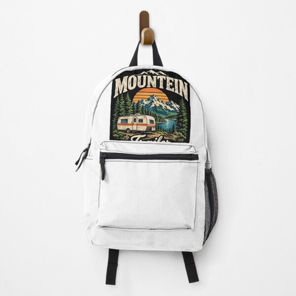 Item preview, Mountain Trailer National Park – Vintage Camping Adventure designed and sold by MalickaArt.