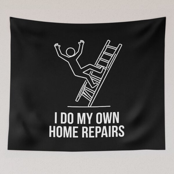 Item preview, DIY Handyman Ladder Home Improvement Humor Design designed and sold by Everyday Vibe Studio.