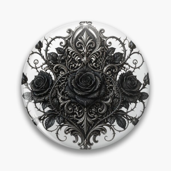 Item preview, Midnight Gothic Rose Filigree designed and sold by Bluejai Shop.