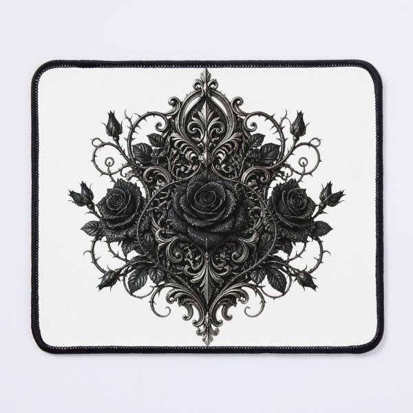Item preview, Midnight Gothic Rose Filigree designed and sold by Bluejai Shop.