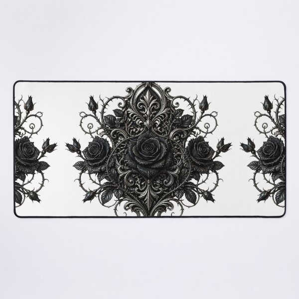 Item preview, Midnight Gothic Rose Filigree designed and sold by Bluejai Shop.