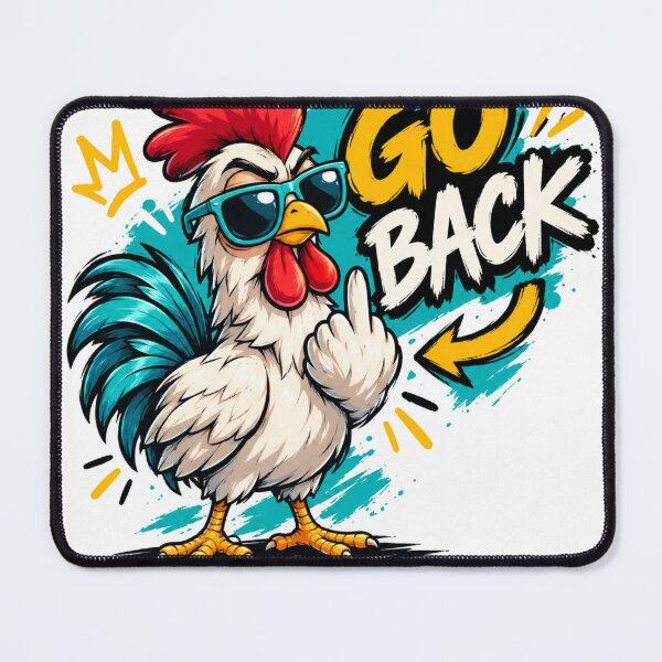 Item preview, Go Back Funny Rooster – Sassy Chicken Cartoon Graphic designed and sold by Zack4Fashion.