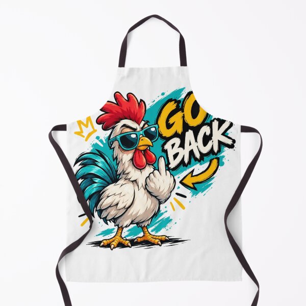 Item preview, Go Back Funny Rooster – Sassy Chicken Cartoon Graphic designed and sold by Zack4Fashion.