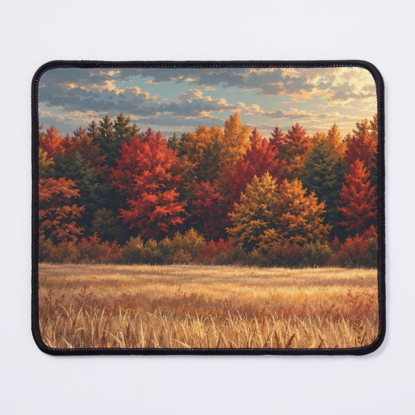 Item preview, Golden Autumn Field – Warm Fall Landscape designed and sold by H-Tsvetkova.
