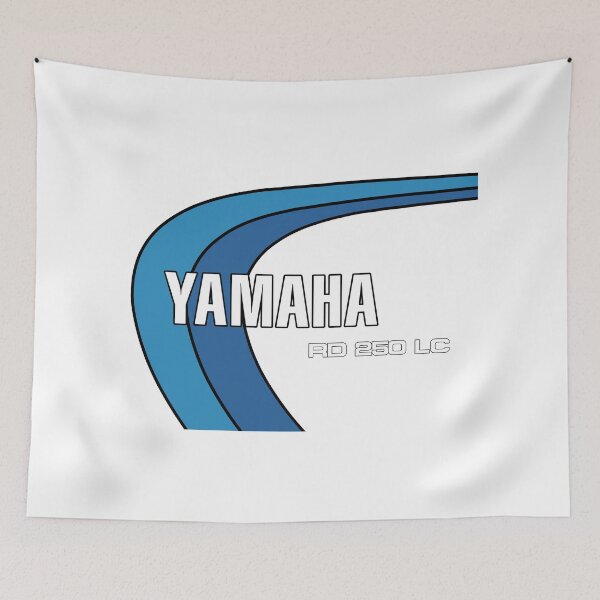 Item preview, Yamaha RD250LC Bounty Blue White Classic Two Stroke Motorcycle designed and sold by itsperfectfor.