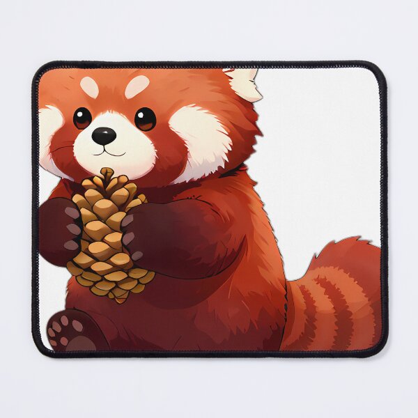 Item preview, Cute Red Panda Hugging Autumn Pinecone designed and sold by pumsquare.