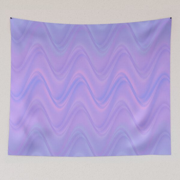 Item preview, Wavy Lines Pattern Purple Pink Blue designed and sold by ArtbyDebbieC.