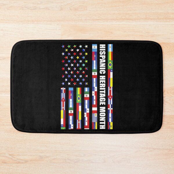 Item preview, National Hispanic Heritage Month Usa Flag All Countries designed and sold by tyree-boston.