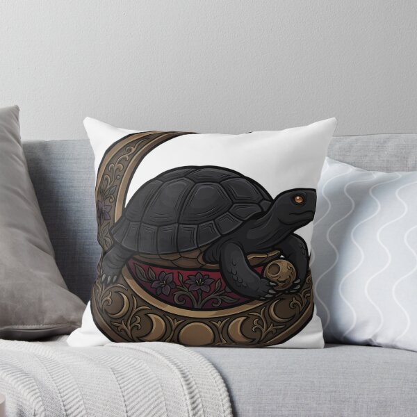 Item preview, Gothic Black Tortoise Carved Bronze Lunar Horn designed and sold by IllumeInk.
