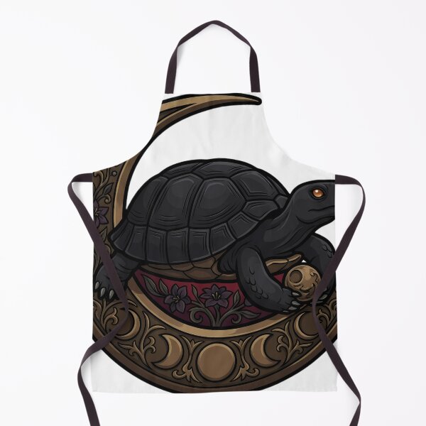 Item preview, Gothic Black Tortoise Carved Bronze Lunar Horn designed and sold by IllumeInk.
