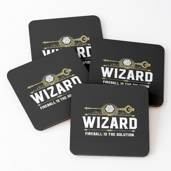 Item preview, Wizard Fireball Is The Solution DND Tabletop RPG Art designed and sold by markomale.