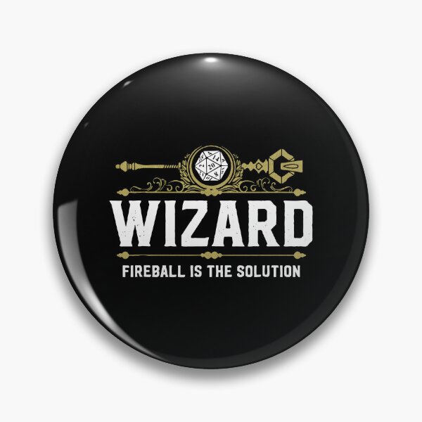 Item preview, Wizard Fireball Is The Solution DND Tabletop RPG Art designed and sold by markomale.