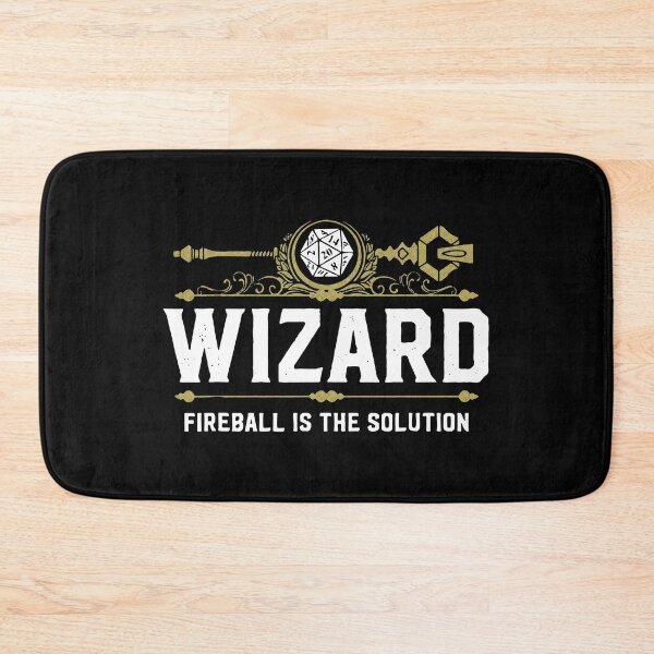 Item preview, Wizard Fireball Is The Solution DND Tabletop RPG Art designed and sold by markomale.