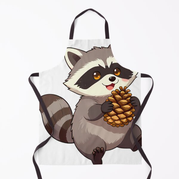 Item preview, Cute Raccoon Hugging Autumn Pinecone designed and sold by pumsquare.