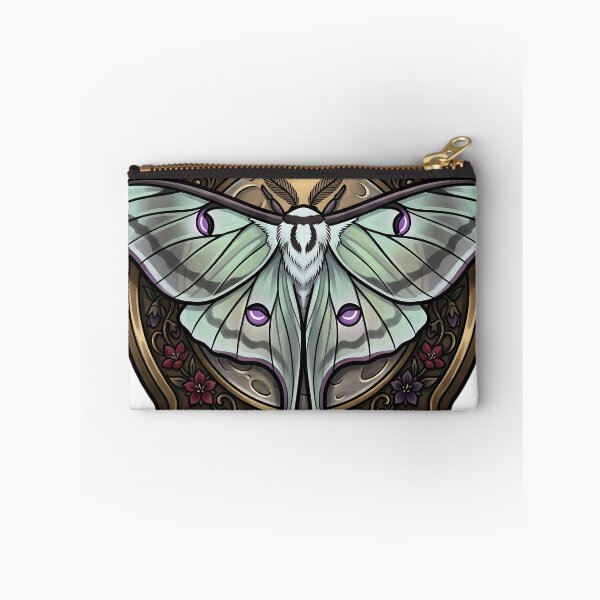 Item preview, Gothic Luna Moth Pale Celestial Harvest Moon designed and sold by IllumeInk.