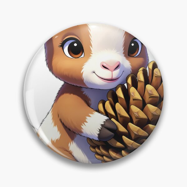 Item preview, Cute Pygmy Goat Kid Hugging Autumn Pinecone designed and sold by pumsquare.