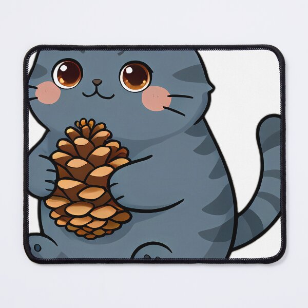 Item preview, Cute British Shorthair Cat Hugging Autumn Pinecone designed and sold by pumsquare.