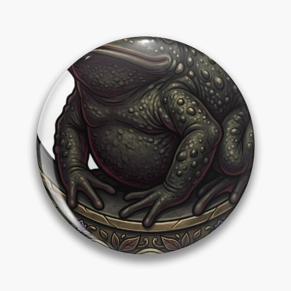 Item preview, Gothic Warty Toad Carved Stone Lunar Crescent designed and sold by IllumeInk.