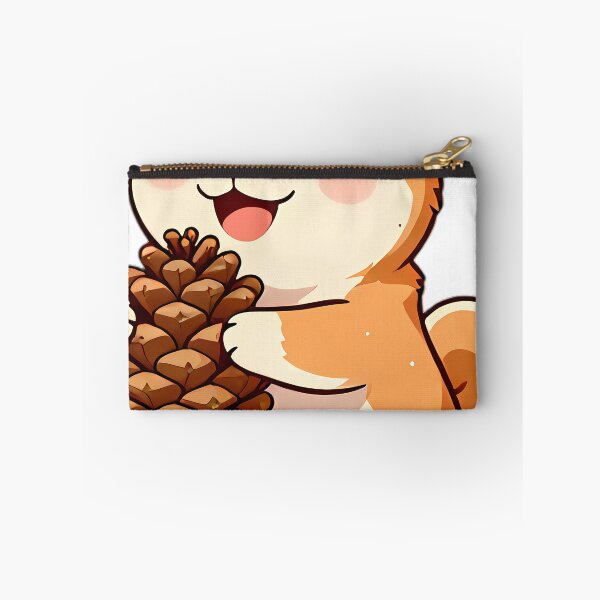 Item preview, Cute Shiba Inu Puppy Hugging Autumn Pinecone designed and sold by pumsquare.