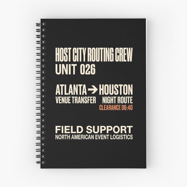 Item preview, Host City Routing Crew Atlanta To Houston Venue Transfer designed and sold by SplashTastic.