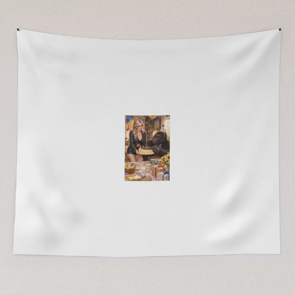 Item preview, Ilya Martin and a gorilla at a party designed and sold by CathryneDelamort.