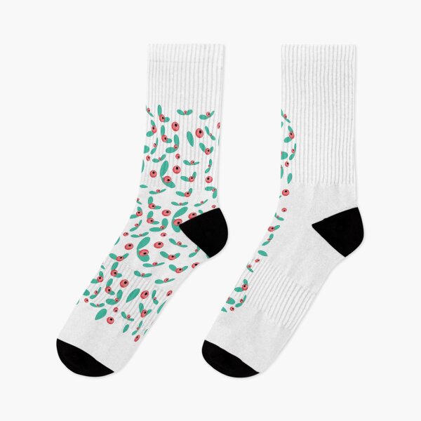 Item preview, Seamless Red Berry and Teal Leaf designed and sold by paolboa.