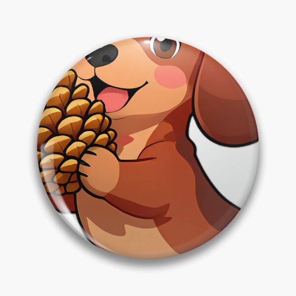 Item preview, Cute Dachshund Puppy Hugging Autumn Pinecone designed and sold by pumsquare.