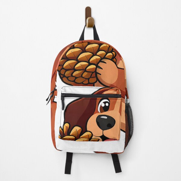 Item preview, Cute Dachshund Puppy Hugging Autumn Pinecone designed and sold by pumsquare.
