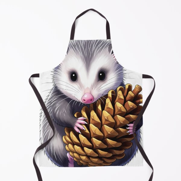 Item preview, Cute Virginia Opossum Joey Hugging Autumn Pinecone designed and sold by pumsquare.