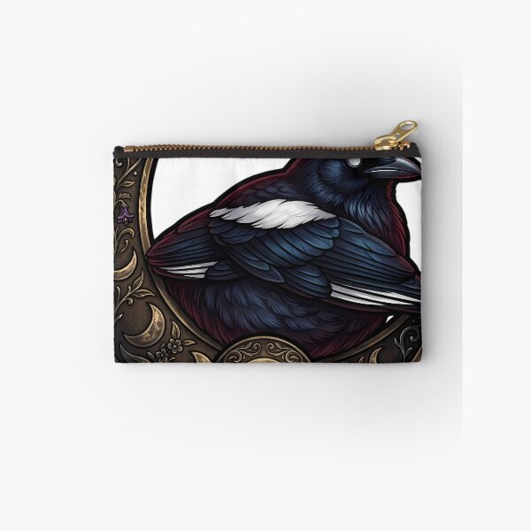 Item preview, Gothic Magpie Antique Bronze Harvest Moon Perch designed and sold by IllumeInk.
