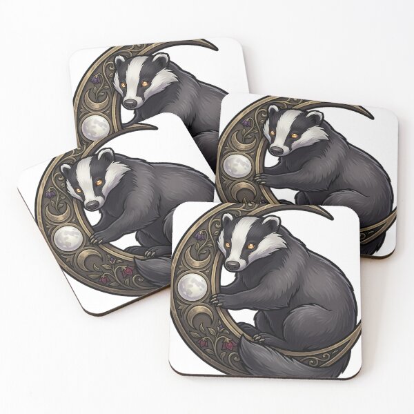 Item preview, Gothic Badger Carved Stone Harvest Moon Base designed and sold by IllumeInk.