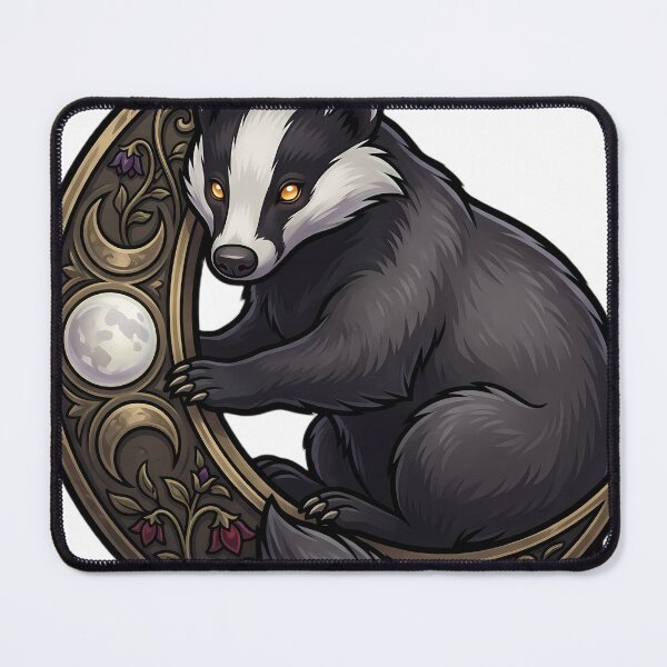 Item preview, Gothic Badger Carved Stone Harvest Moon Base designed and sold by IllumeInk.