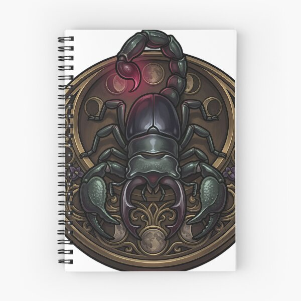 Item preview, Gothic Emperor Scorpion Obsidian Lunar Plaque designed and sold by IllumeInk.