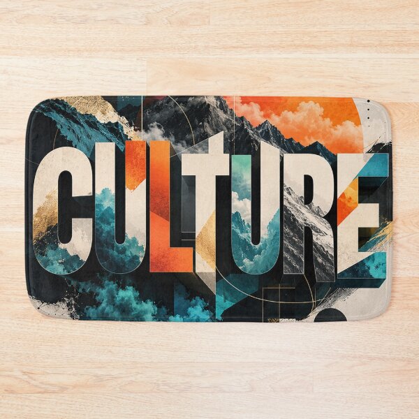 Item preview, Culture in Motion – Abstract Mountain Collage designed and sold by Flower Magic .