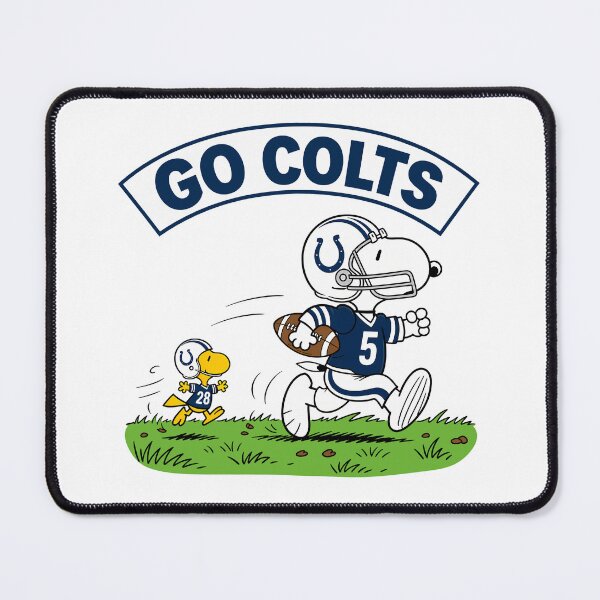 Item preview, Snoopy & Woodstock Indianapolis Colts Football Retro F561 designed and sold by GLUVY-THEME.